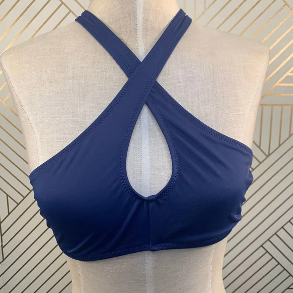 Solid‎ & Striped The Marissa Two-Piece Bikini Blue - Picture 3 of 10